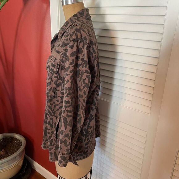 PISTOLA | jagged leopard print utility jacket S - Picture 5 of 11